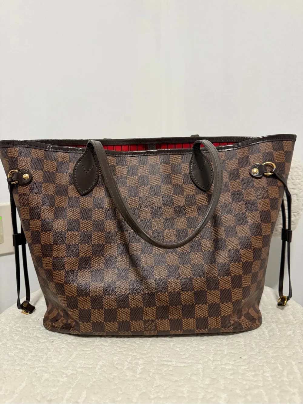 Louis Vuitton Brown Damier Ebene Neverfull MM